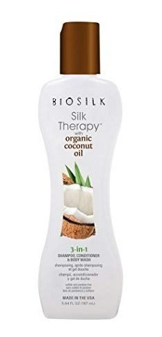 Terapia Silk Biosilk Con Coco Orgánico Aceite 3- En-1 Champú