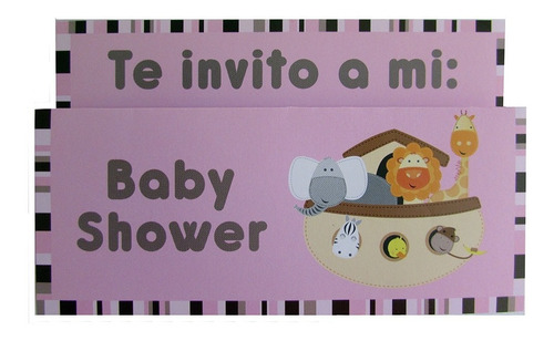 Kit De Invitaciones Para Baby Shower | Arca De Noé