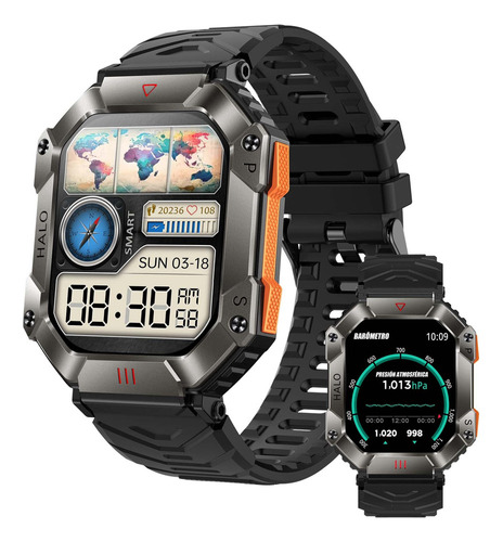 Hombre Militar Deporte Brújula Reloj Inteligente Ineyes Kr80