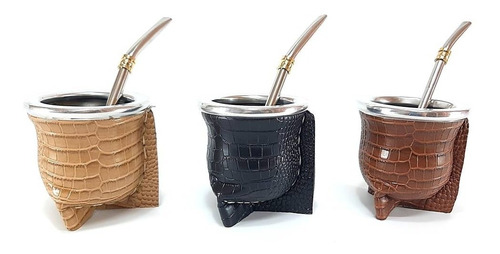 Imagen 4 de 5 de Mate De Vidrio Forrado Con Bombilla Incluida
