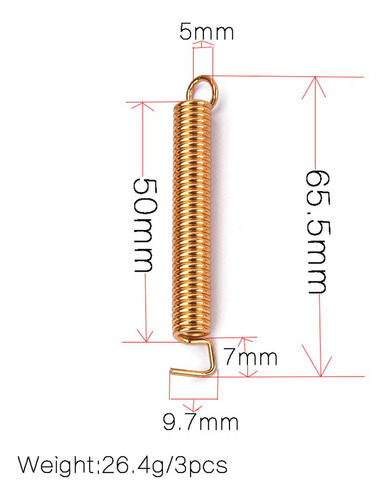 3 Peças Guitarra Elétrica Ponte De Tremolo Molas Para