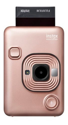 Cámara Fujifilm Instax Mini Liplay Híbrida Blush Gold