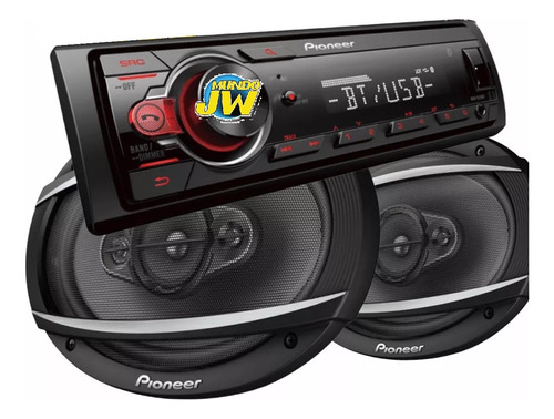 Combo Pioneer 215 Usb Bluetooth + Pioneer 6x9 6960 450