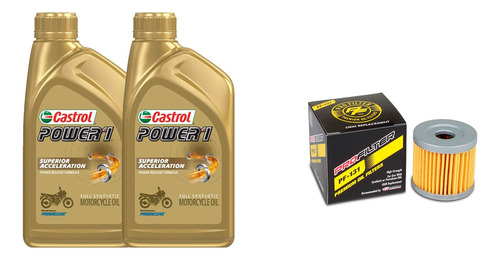 Kit Mant Gsx-r 150, Gsx-s 150 Castrol 10w50 Full + Profilter