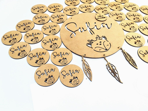 Kit Nacimiento Baby Shower Souvenir - Mdf / Fibrofacil