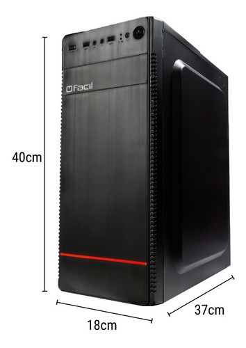 Pc Completo Fácil Intel I3 9100f 4gb Hd 500gb Geforce 1gb