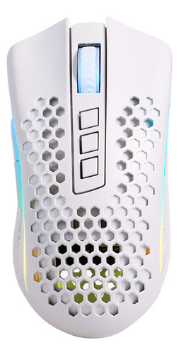 Mouse Gamer Redragon Storm Pro M808w-ks Blanco Wireless, Rgb