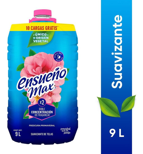 Suavizante De Telas Ensueño Frescura Primaveral 9 Lts