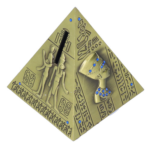 Modelo De Pirámide Egipcia, Bronce Verde, Grande, Retro, Clá