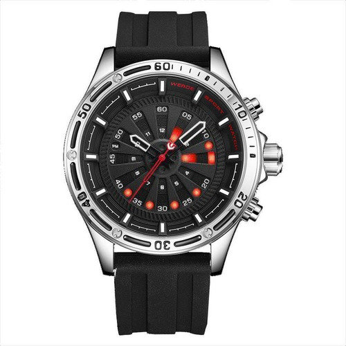Relógio Masculino Weide Luminoso Analógico Original Nf