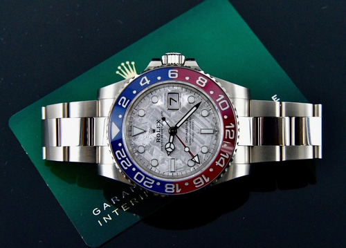 Reloj Rolex Gmt Máster Ii Meteorito Edición Especial Pepsi 