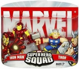 Marvel Super Hero Squad Serie 2 Iron Man Y Thor Action
