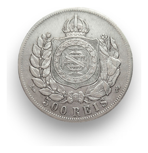 Moeda De Prata De 500 Réis - 1868 - 3° Tipo - Soberba (Usado)