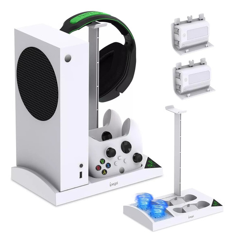 Base Ventilador Para Xbox Series S Con 2 Pilas Recargables