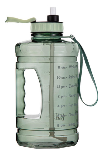 Bottlebottle Botella De Agua Motivacional De Medio Galón Con