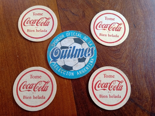 Imagen 1 de 1 de Lote Posavasos Coleccionables Vintage Quilmes Coca Cola