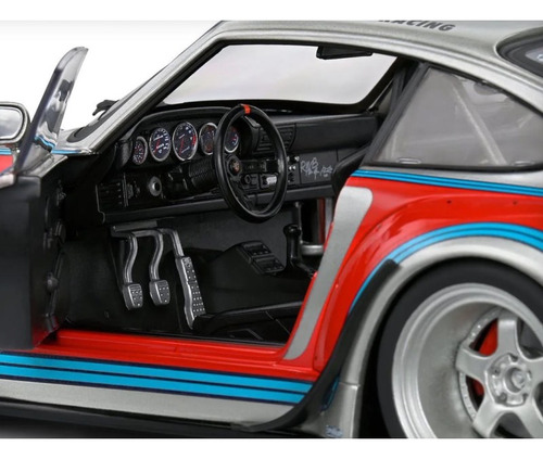 Miniatura Porsche 911 Rauh-welt Begriff (993) Bodykit Martini Racing 2020 Prateado 1:18 Solido