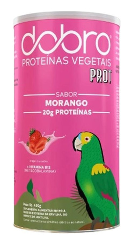 Kit 2 Proteína Vegana Morango Dobro 450g