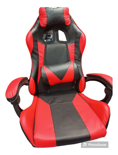 Silla Gamer Para Pc Nueva Color Rojo Con Cojines Anti Stress