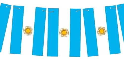 Guirnalda Banner Banderas Argentina Mundial Patria 2.4metros