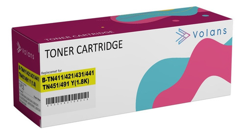 Imagen 5 de 6 de Pack 4 Toner Alternativo Tn-411b /tn-411c Tn-411m Tn-411y