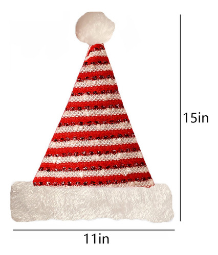 Sombrero De Papá Noel De Felpa, Divertidos Sombreros Navideñ