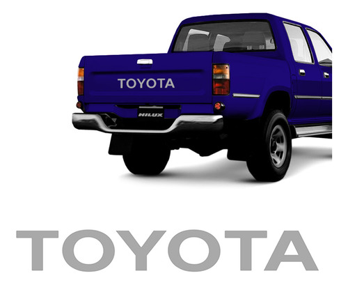 Faixa Toyota Hilux 1999 Até 2005 Adesivo/emblema Traseiro
