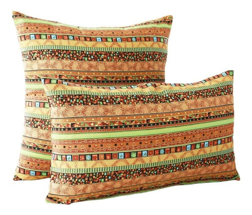 Funda De Almohada De Lino De Mezcla De Algodón Antiguo Con R