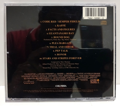 A Few Good Men Cuestión De Honor Soundtrack '92 Marc Shaiman (Usado)