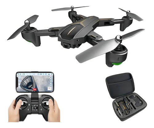 Drone Visuo Xs812 Câmera 4k Gps Fpv Wifi + Case - 2 Baterias