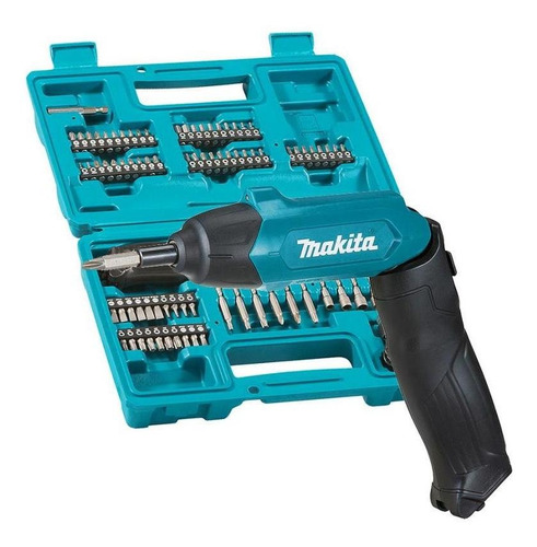 Parafusadeira Bateria 3,6v Bivolt Df001dw Kit 81 Peçs Makita