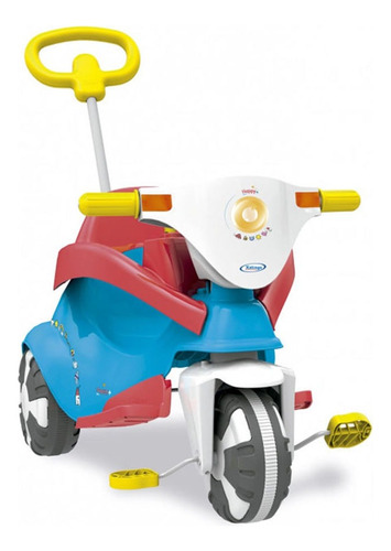 Triciclo Infantil 3x1 Happy Blue Azul E Vermelho Xalingo 