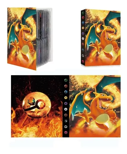 Album Cartas Pokemon 240 Uni Carpeta Pikachu Charizard