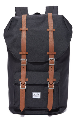 Herschel Little America - Mochila Para Laptop, Negro/tan Syn