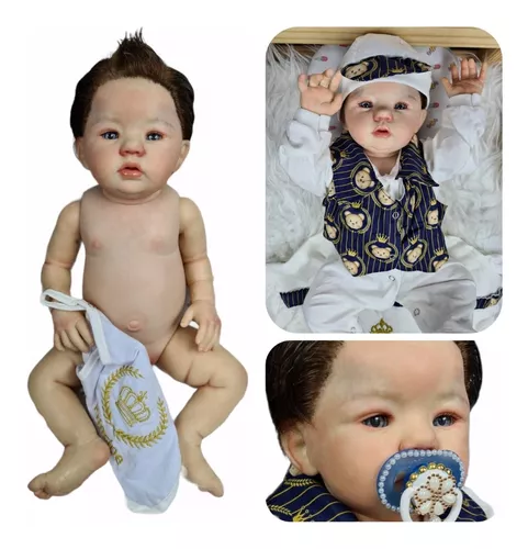 Bebê Reborn Gêmeos Kit Abigail Pode Banhar Cabelo Fio A Fio 2 Kg - Bolsa  Maternidade