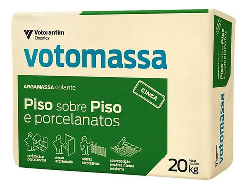 Argamassa Votomassa Porcelanato 20kg 6117813 - Votorantim