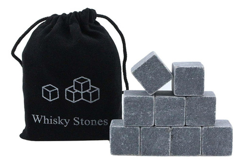 Q 9x Piedras Para Whisky, Cubitos De Hielo Reutilizables,