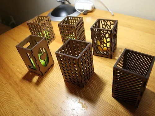 comprar Cajas Fanales Varios Diseños Vectores Corte Láser Únicos!
