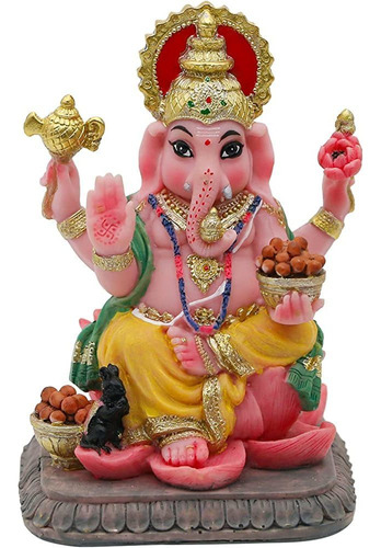 Alikiki Indio Dios Señor Ganesha Estatua - 4.1h Ídolo Hindú