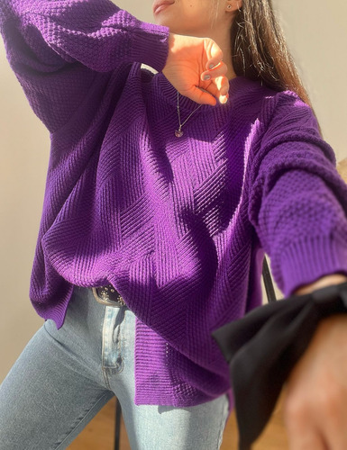 Sweater Oversize De Mujer Super Suaves Y Calentitos /pulover