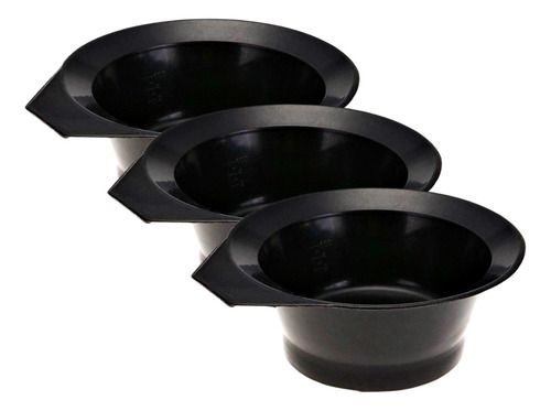 Kit 3 Bowls Bols Medianos Tintura C/ Base Antideslizante 300