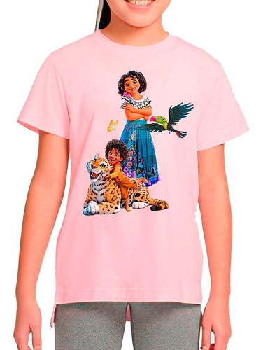 Polera Estampada Algodón Niña Película Encanto 2022 Algodón