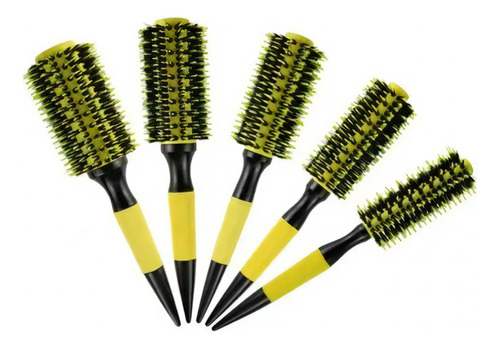 Promoção de pincéis profissionais de cabeleireiro para javalis, cor amarela