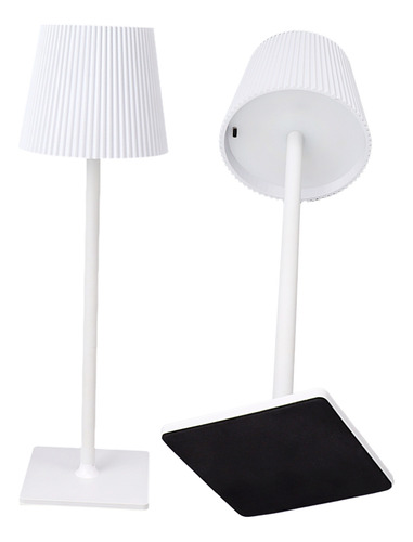 Lámpara De Mesa Led Inalámbrica Metal Touch Portátil Recarga