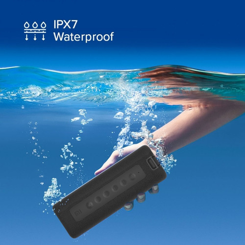 Parlante Xiaomi Mi Portable Bluetooth Speaker (16W) MDZ-36-DB portátil waterproof negra