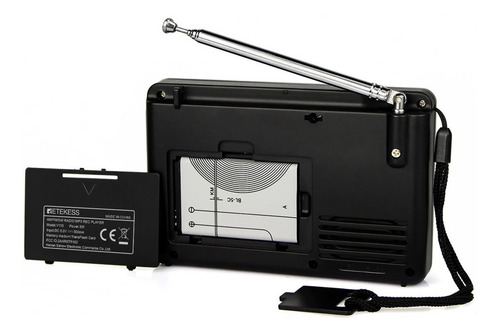 Radio Fm Am Sw Retekess V115 De Onda Corta Con Recarga Usb