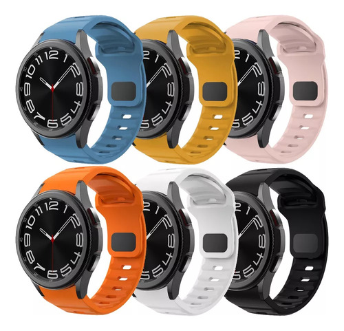 6 Correas De 20 Mm Para Samsung Galaxy Watch 4 6 Classic 5 P