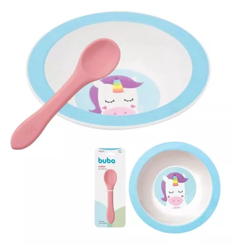 Colher De Silicone Para Bebê - Alimentação Para Baby - Buba - Kit Refeição  Infantil - Magazine Luiza