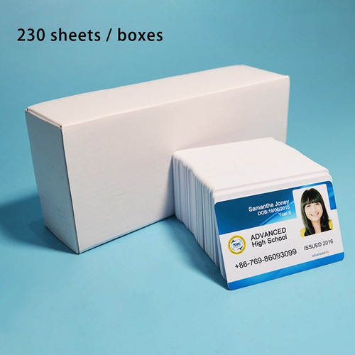Blanco De Inyección De Tinta Imprimible En Blanco Pvc Tarjet