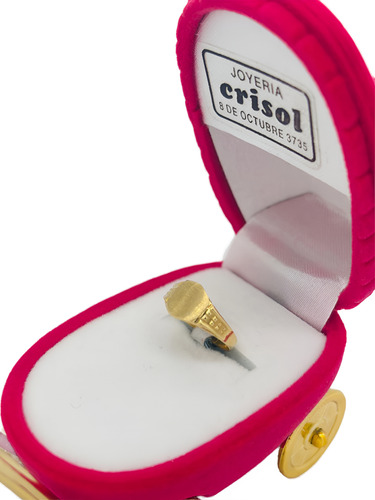 Anillo Sello Para Bebé En Oro18k (s182)